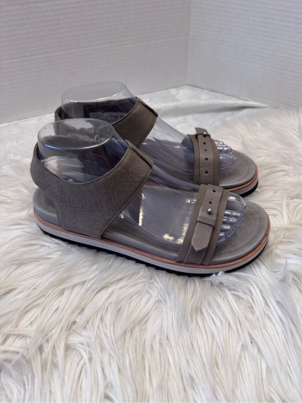 Merrell Juno Mid Zip Comfort Sandals Size 8 Leather Gray Casual Outdoors